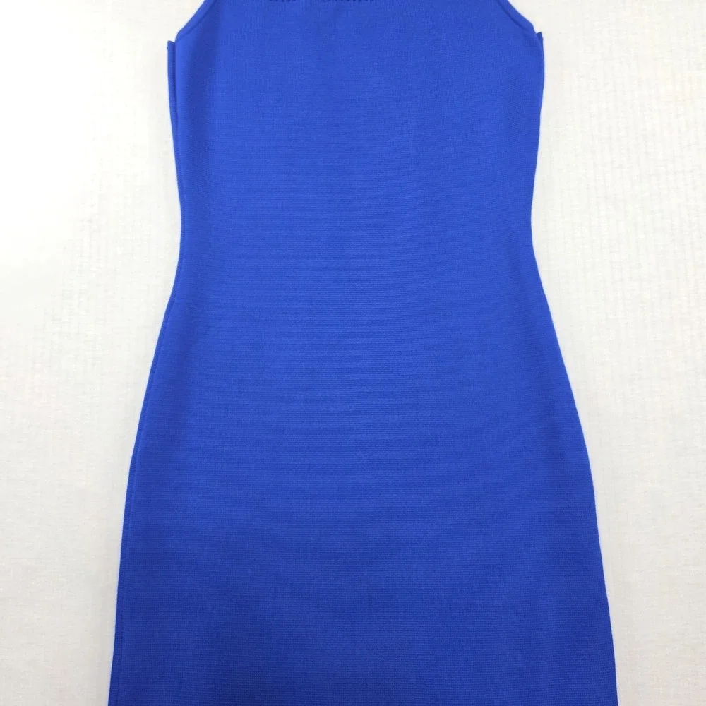 Michael Kors Royal Blue Sleeveless Bodycon Dress Size S Preppy Modern Date Night